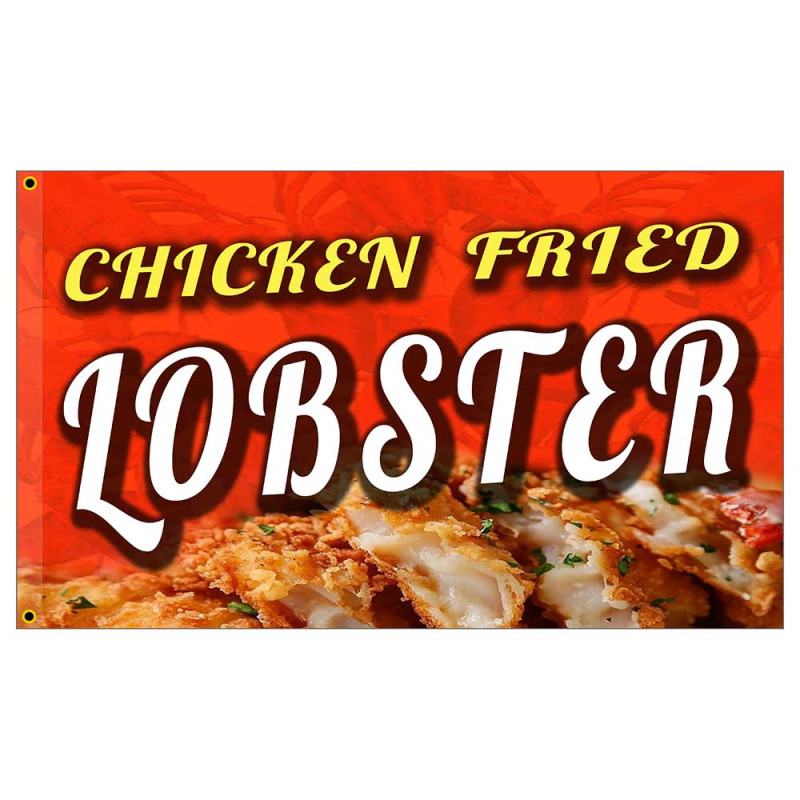 Chicken Fried Lobster Premium 3x5 Flag OR Optional Flag with Mounting Kit