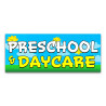 Preschool & Daycare Vinyl Banner with Optional Sizes (Made in the USA)