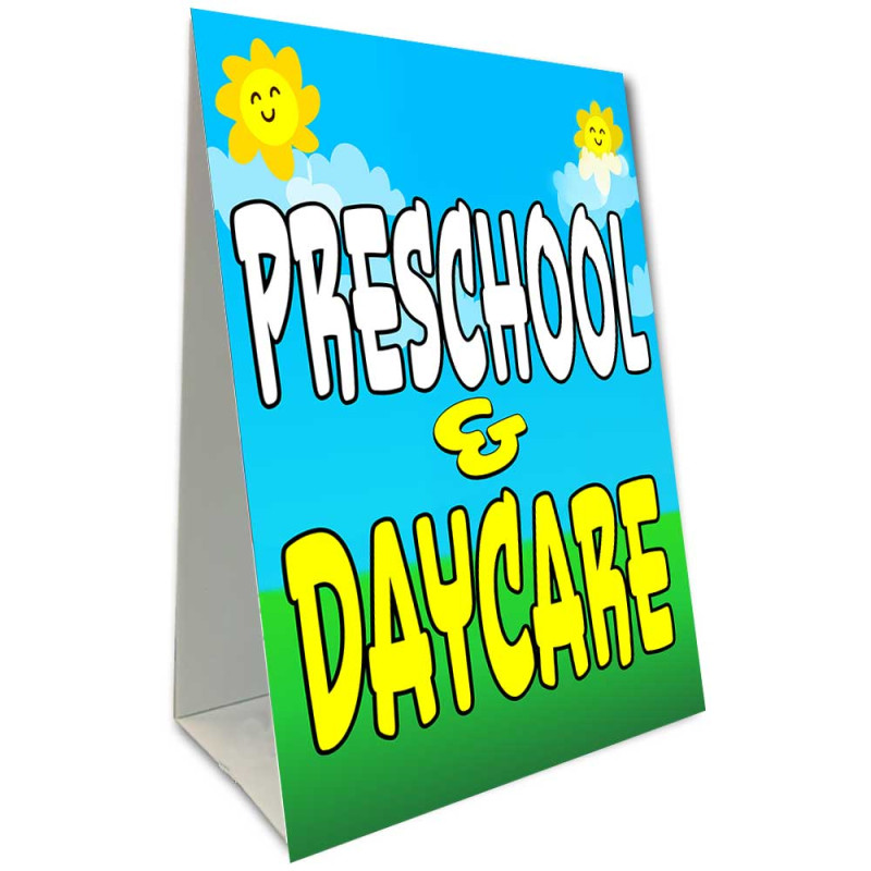 Preschool & Daycare Economy A-Frame Sign