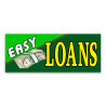 Easy Loans Vinyl Banner with Optional Sizes (Made in the USA)
