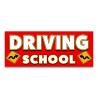 Driving School Vinyl Banner with Optional Sizes (Made in the USA)