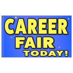 Career Fair Today Premium 3x5 Flag OR Optional Flag with Mounting Kit