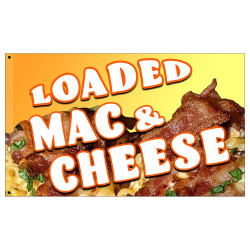 Bacon Loaded Mac & Cheese Premium 3x5 Flag OR Optional Flag with Mounting Kit