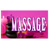 Massage (magenta) Premium 3x5 Flag OR Optional Flag with Mounting Kit