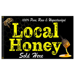 Local Honey Premium 3x5 Flag OR Optional Flag with Mounting Kit