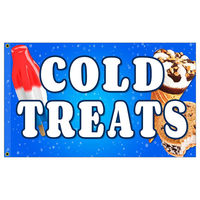 Cold Treats Premium 3x5 Flag OR Optional Flag with Mounting Kit