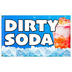 Dirty Soda Premium 3x5 Flag OR Optional Flag with Mounting Kit