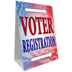 Voter Registration Economy A-Frame Sign