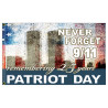 Never Forget September 11 - 25 Years Premium 3x5 Flag OR Optional Flag with Mounting Kit