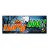 Haunted House Vinyl Banner with Optional Sizes (Made in the USA)