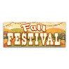 Fall Festival Vinyl Banner with Optional Sizes (Made in the USA)