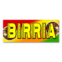 Birria Vinyl Banner with...