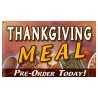 Thanksgiving Meal Pre-Order Today Premium 3x5 Flag OR Optional Flag with Mounting Kit