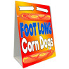Foot Long Corn Dogs Economy A-Frame Sign
