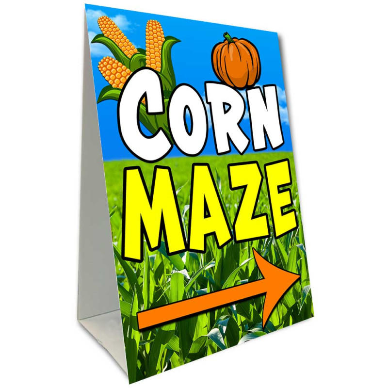 Corn Maze Economy A-Frame Sign