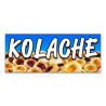 Kolache Vinyl Banner with Optional Sizes (Made in the USA)