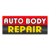 Auto Body Repair Vinyl Banner with Optional Sizes (Made in the USA)