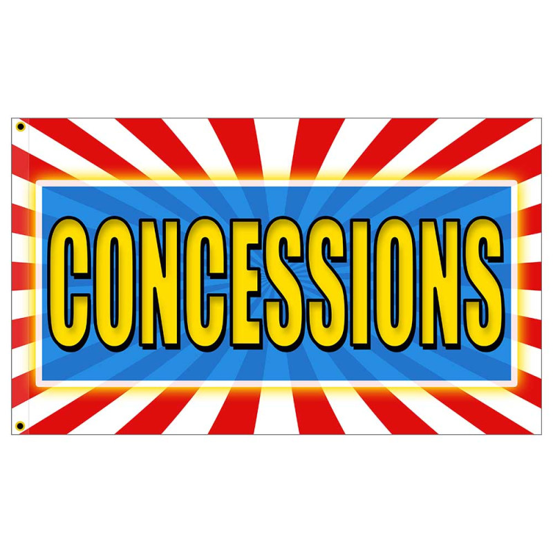 Concessions Premium 3x5 Flag OR Optional Flag with Mounting Kit