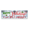 Happy Holidays Vinyl Banner with Optional Sizes (Made in the USA) 