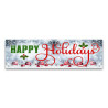 Happy Holidays Vinyl Banner with Optional Sizes (Made in the USA) 
