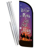 Wise Men Still Seek Him Premium Windless Feather Flag Bundle (Complete Kit) OR Optional Replacement Flag Only 