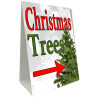 Christmas Trees - White Economy A-Frame Sign