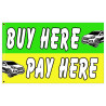 Buy Here Pay Here Premium 3x5 Flag OR Optional Flag with Mounting Kit