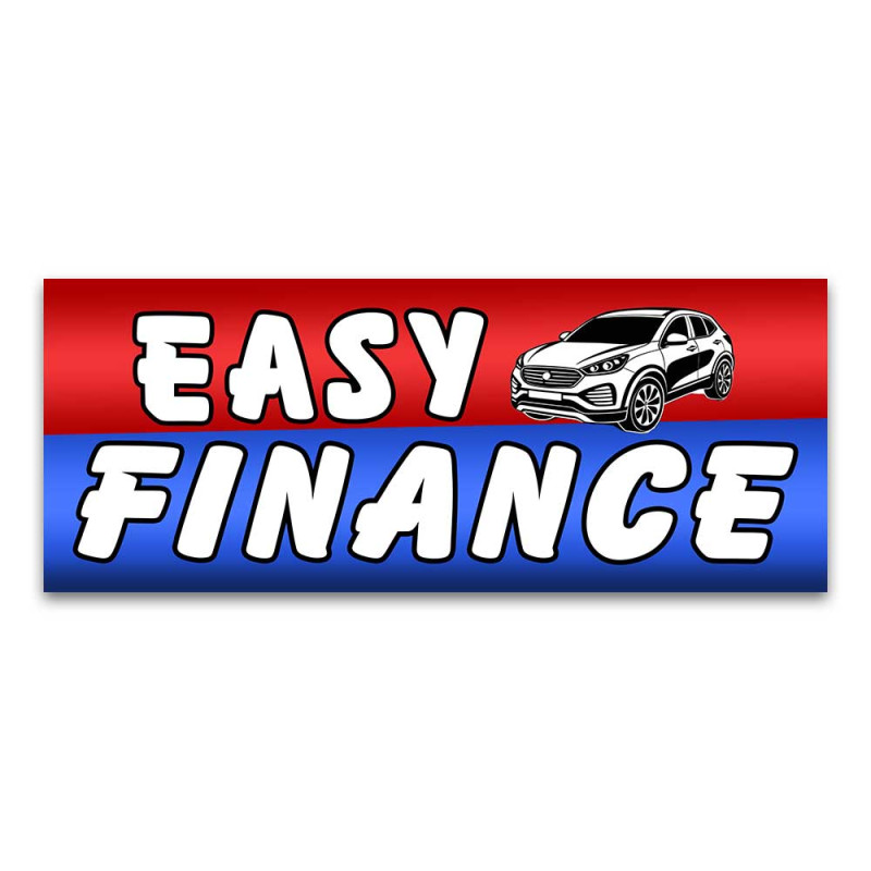 Easy Finance Vinyl Banner with Optional Sizes (Made in the USA)