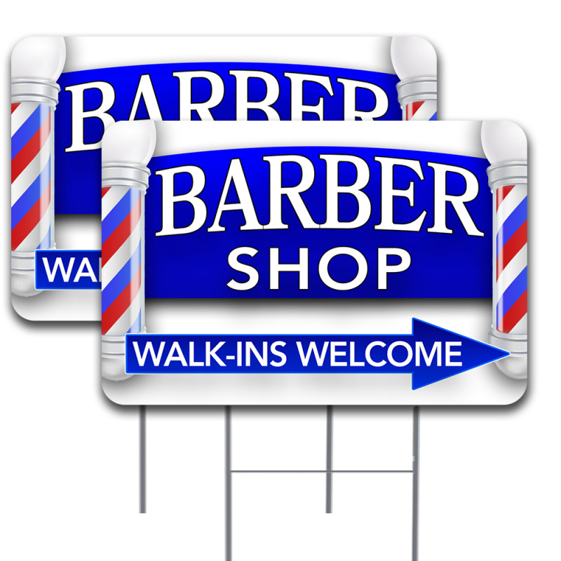 The barber shop sign