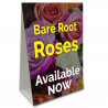 Bare Root Roses Available Now Economy A-Frame Sign 2 Feet Wide by 3 Feet Tall
