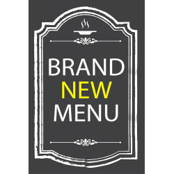 Brand New Menu Economy A-Frame Sign 2 Feet Wide by 3 Feet Tall