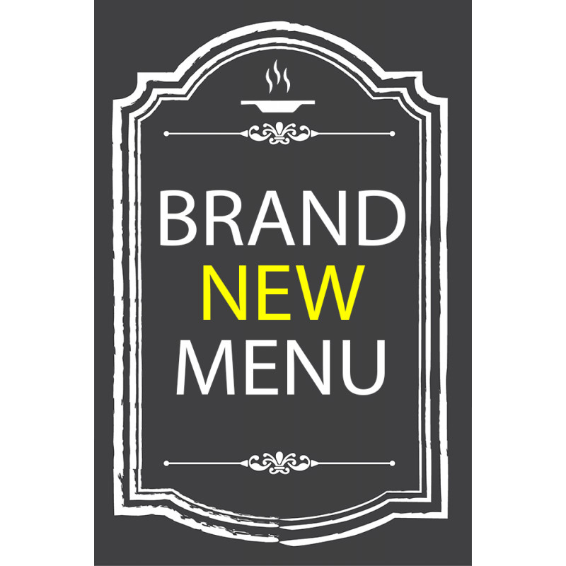 Brand New Menu Economy A-Frame Sign 2 Feet Wide by 3 Feet Tall