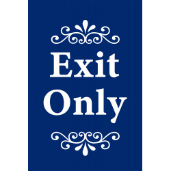 Exit Only Economy A-Frame Sign 2 Feet Wide by 3 Feet Tall