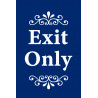 Exit Only Economy A-Frame Sign 2 Feet Wide by 3 Feet Tall