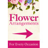 Flower Arrangements Economy A-Frame Sign 2 Feet Wide by 3 Feet Tall