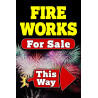 Fireworks for Sale Economy A-Frame Sign 2 Feet Wide by 3 Feet Tall