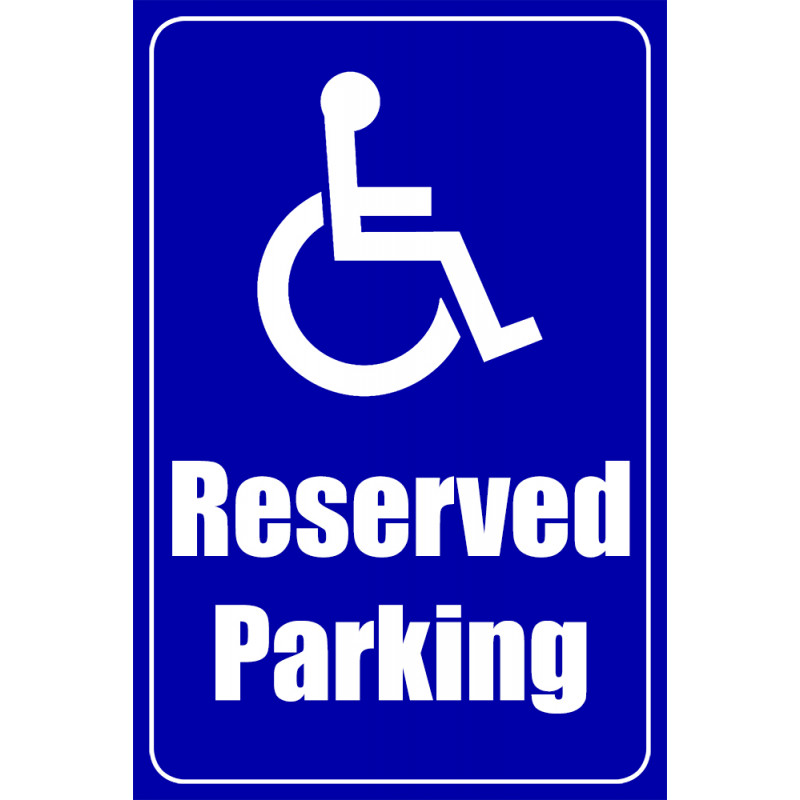 Handicap Sign Frame Handicap Parking Economy A-Frame Sign 2 Feet Wide by 3 Feet Tall