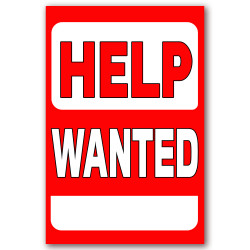 Help Wanted Economy A-Frame Sign 2 Feet Wide by 3 Feet Tall