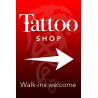 Tattoo Shop Economy A-Frame Sign 2 Feet Wide by 3 Feet Tall