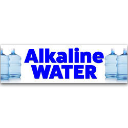 Alkaline Water Vinyl Banner 10 Feet Wide by 3 Feet Tall