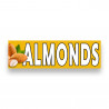 Almonds Vinyl Banner 10 Feet Wide by 3 Feet Tall