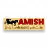Amish FINE Handcrafted Furniture Vinyl Banner 10 Feet Wide by 3 Feet Tall