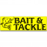 Bait and Tackle Vinyl Banner 10 Feet Wide by 3 Feet Tall