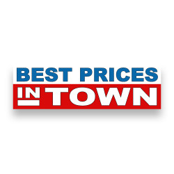 Best Prices in Town Vinyl Banner 10 Feet Wide by 3 Feet Tall