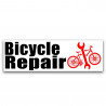 Bicycle Repair Vinyl Banner 8 Feet Wide by 2.5 Feet Tall