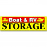 Boat and RV Storage Vinyl Banner 10 Feet Wide by 3 Feet Tall