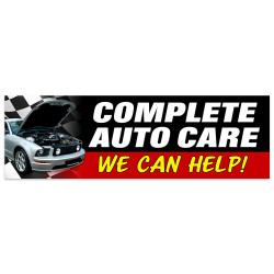 Complete Auto Care Vinyl Banner 10 Feet Wide by 3 Feet Tall