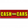 Cash for Cars Vinyl Banner 10 Feet Wide by 3 Feet Tall