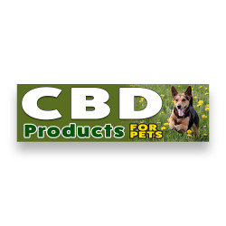 CBD Products for Pets Vinyl Banner 10 Feet Wide by 3 Feet Tall