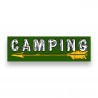 Camping Left Arrow Vinyl Banner 10 Feet Wide by 3 Feet Tall